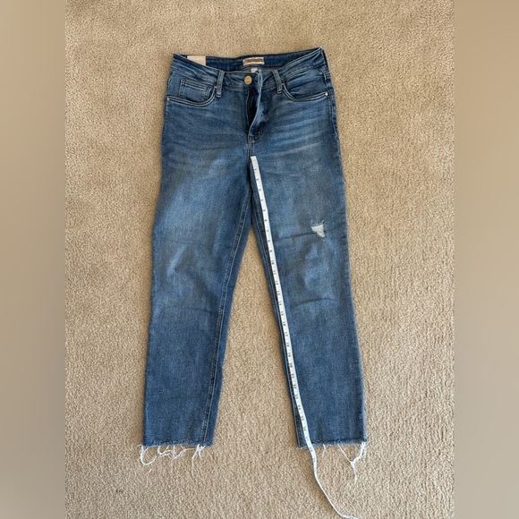 Kut from the Kloth Denim - Kut from the Kloth Distressed Blue Ankle Fab Ab Mom Jean 6 8